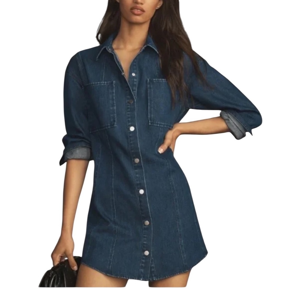 Anthropologie Mare Mare Denim Button-Up  Shirtdress